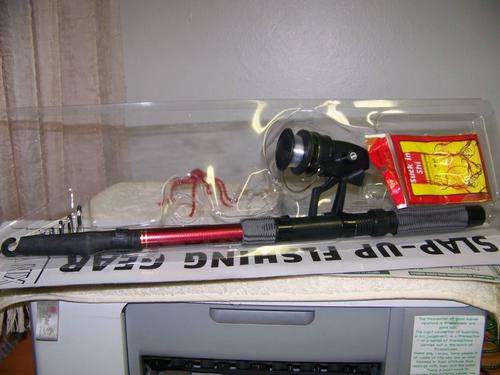 Kiddies Telescopic 1.8m fishing rod and reel combo.