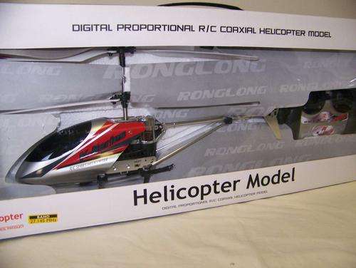 Digital proportional 3.5ch R/C helicopter 39cm. SILVER