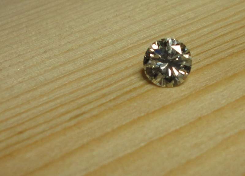 0.36 carat diamond Light Yellow VVS1 Round Brilliant Natural Loose Diamond