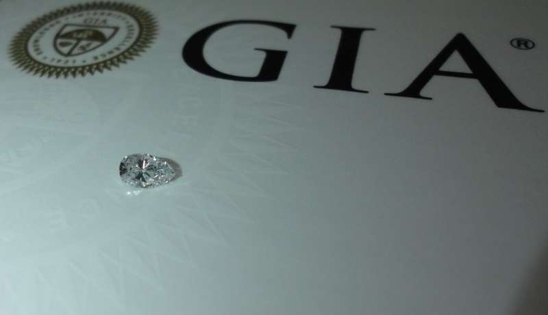 0.21 D SI1 GIA Certified Pear Loose Natural Diamond