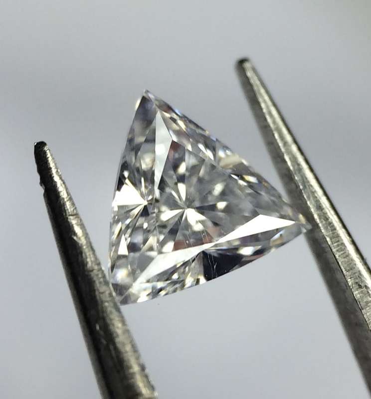 0.22 D SI1 GIA Certified Trillion Loose Natural Diamond