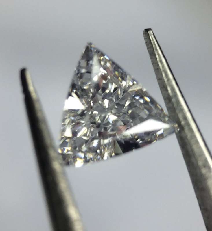 0.22 D SI1 GIA Certified Trillion Loose Natural Diamond