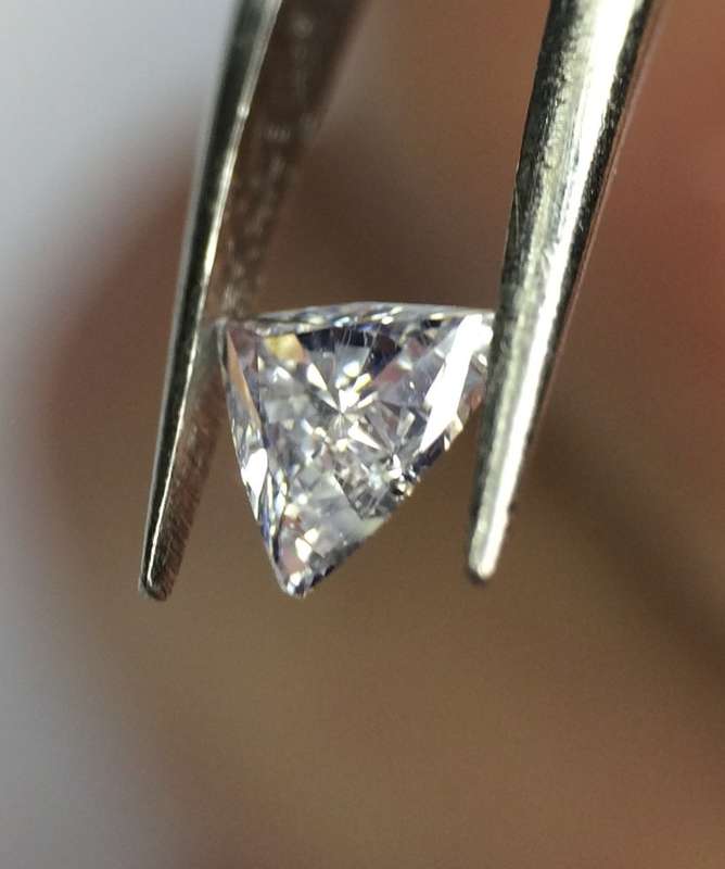 0.22 D SI1 GIA Certified Trillion Loose Natural Diamond