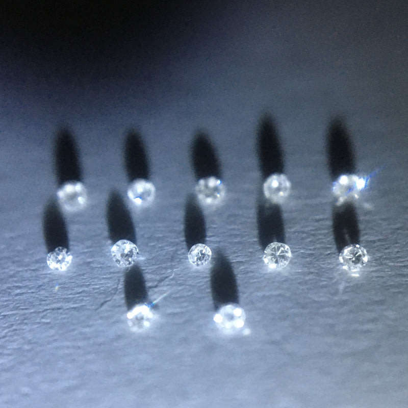0.05 ctw 12 x F/G/H VVS - VS single cut diamonds