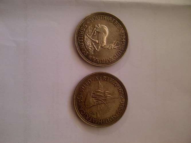 Very Rare 1949 & 1652 - 1952 5 Shillings