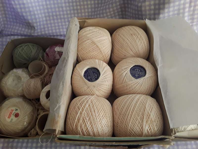 Vintage Crochet Cotton , including Fil de Encosse