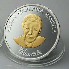 NELSON MANDELA - LONG WALK TO FREEDOM - ROBBEN ISLAND medallion in capsule