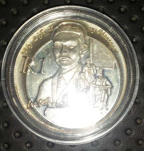 2008 Protea R1 Mahatma Gandhi in capsule