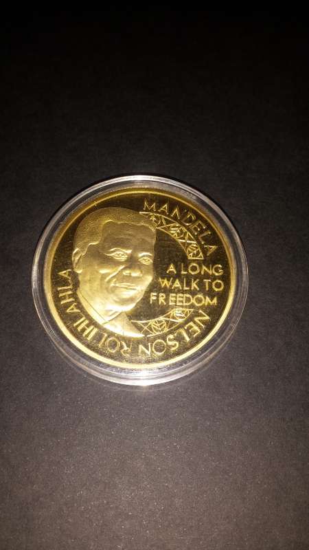 Nelson Mandela a long walk to freedom gold clad