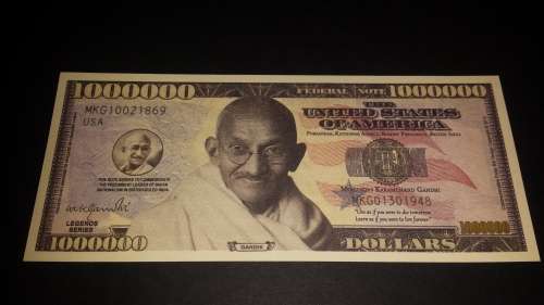 Gandhi Million dollar bill