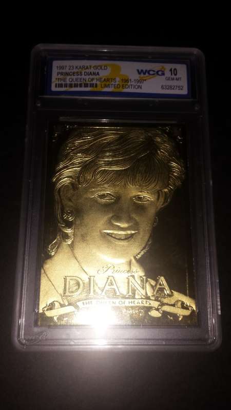 Princess Dianna 23 kt gold collectable