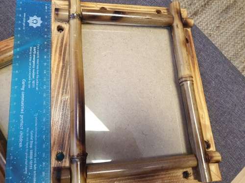 Picture Frames x 3 - Bamboo - quirky design/ decor pieces