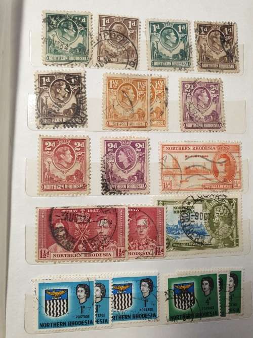 Rhodesias (used) in small worn album - WONDERFUL SELECTION - good value and some cool postmarks