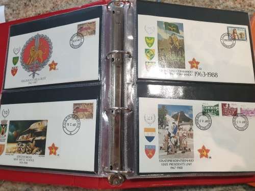 SADF - COMPLETE 51 FDC album - RARE Collector`s piece - SEE PHOTOS of MILITARY POSTAL HISTORY