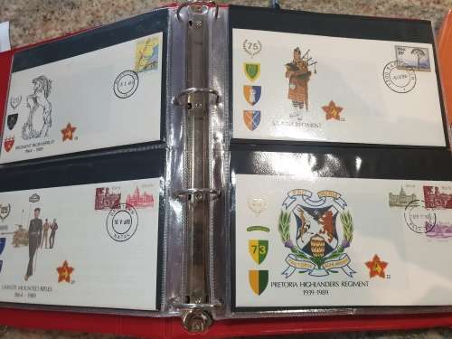 SADF - COMPLETE 51 FDC album - RARE Collector`s piece - SEE PHOTOS of MILITARY POSTAL HISTORY