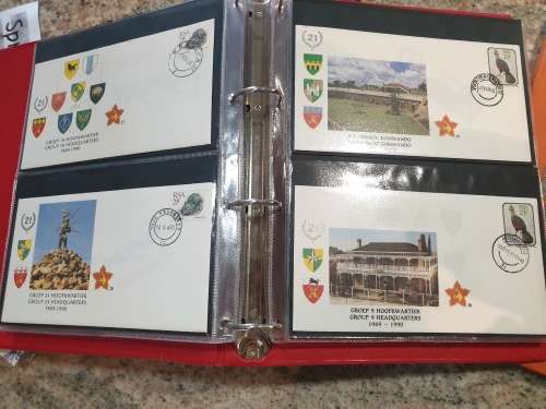 SADF - COMPLETE 51 FDC album - RARE Collector`s piece - SEE PHOTOS of MILITARY POSTAL HISTORY