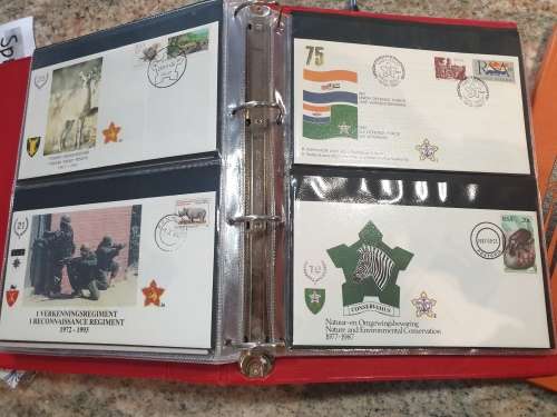 SADF - COMPLETE 51 FDC album - RARE Collector`s piece - SEE PHOTOS of MILITARY POSTAL HISTORY