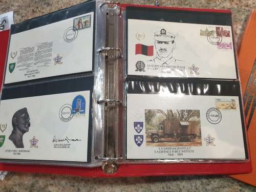 SADF - COMPLETE 51 FDC album - RARE Collector`s piece - SEE PHOTOS of MILITARY POSTAL HISTORY