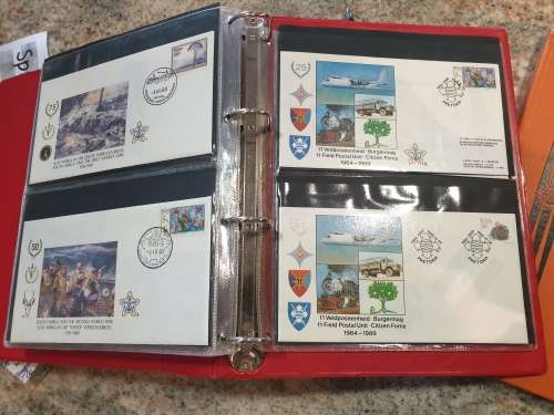 SADF - COMPLETE 51 FDC album - RARE Collector`s piece - SEE PHOTOS of MILITARY POSTAL HISTORY