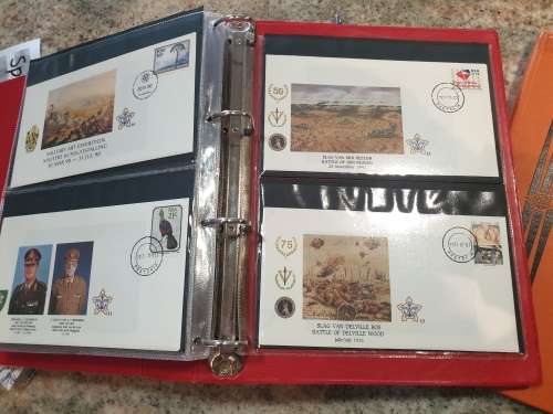 SADF - COMPLETE 51 FDC album - RARE Collector`s piece - SEE PHOTOS of MILITARY POSTAL HISTORY