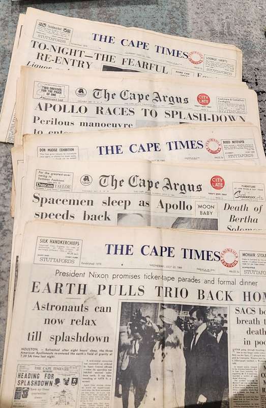 Moon Landing Newspapers x 5 #3 (July/Aug 1969) - Historical Rarities  ** not to be seen again