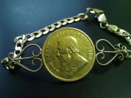 1898 Gold Paul Kruger POUND Bracelet