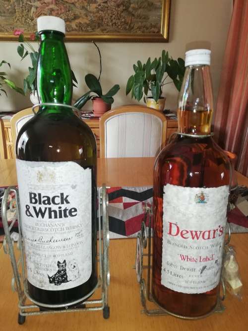 Assorted Whiskey  4.5L magnums on cradle as per pics