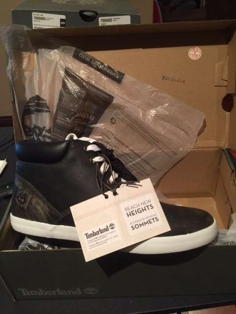 Timberland Womens Black Leather Chukka Boots Shoes Size UK 9.5