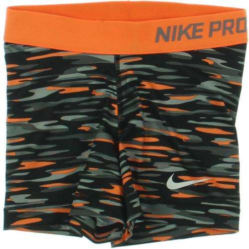 Nike Women Orange Printed Running Shorts size - S