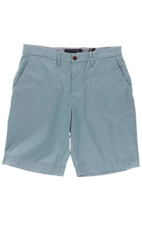 Tommy Hilfiger Mens Blue Twill Classic Fit, Chino Shorts Size - 34