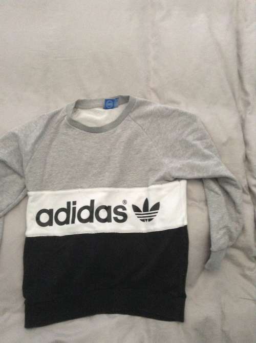 Adidas Colour Block Sweat Top - Small