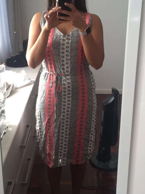 Casual printed dress - size 8