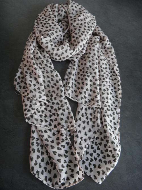 Pink Chiffon Hearts