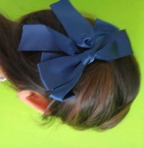 Blue Bow Hairclip