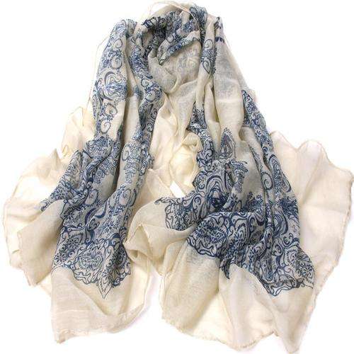 Porcelain Print Scarf