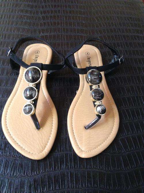 Black Sandals - Sizes 3,4