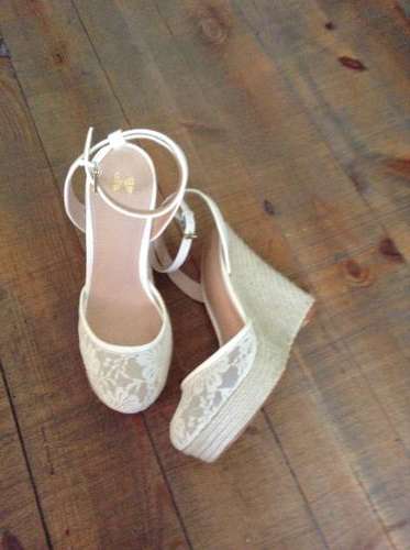 Victoria Secret Lace Wedges - Size 4