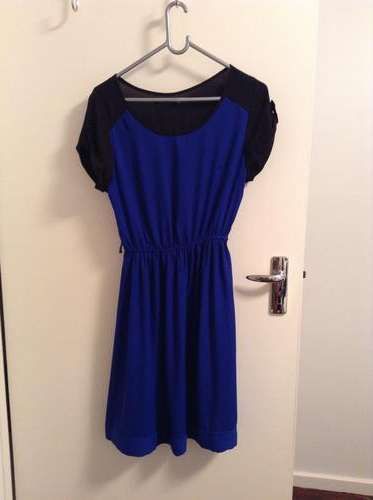 Royal blue sun dress - small