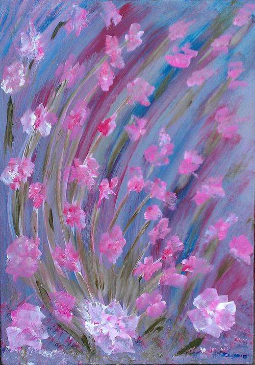 Flowers in the breeze