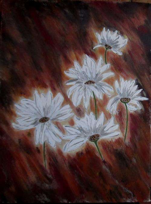 Original art by ZeldaZ     " Daisies "   600 mm x 450 mm