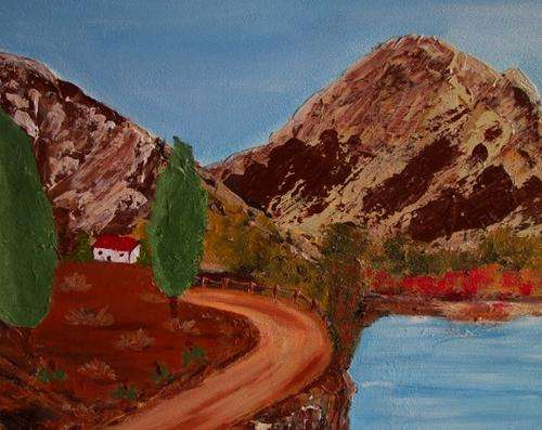Original art by ZeldaZ     "Rocky Mountains"   500 mm x 800 mm