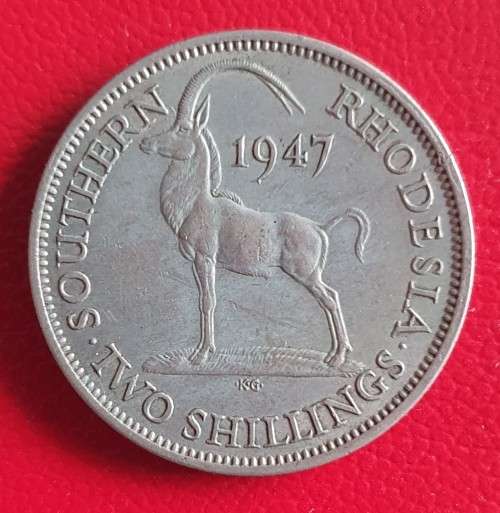 1947 Southern Rhodesia 2 Shillings