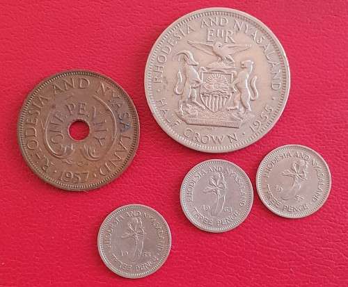 Collection of Rhodesia and Nyasaland coins