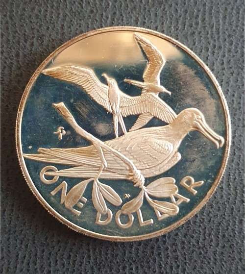 1974 British Virgin Islands Proof Set - Sterling Silver 1 Dollar