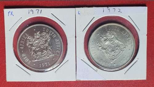 1971 - 1972 Proof/UNC R1 Excellent condition 80% silver!