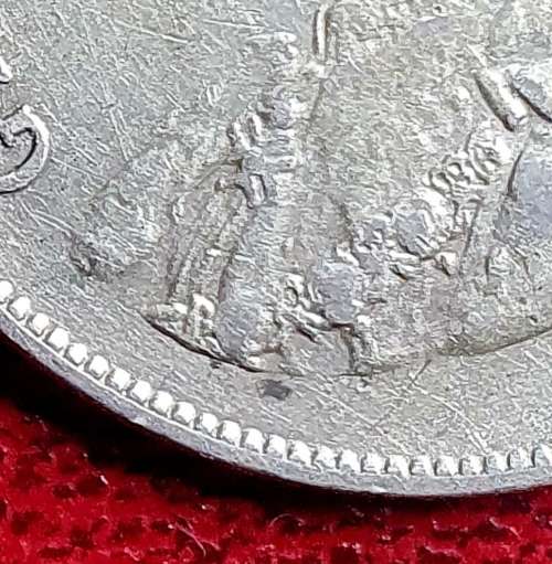 2 x 1936 Silver Half Crowns - Broken bust Error