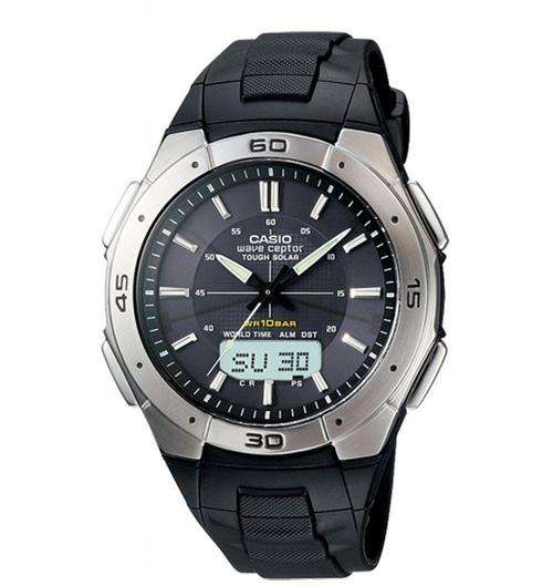 Casio Mens Waveceptor WVA470J-1ACF Solar Atomic Ana-Digi Sport Watch