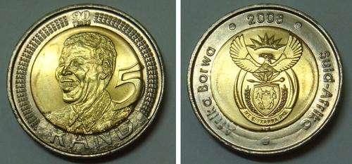 ERROR COIN - 2008 MANDELA BIRTHDAY R5 COIN