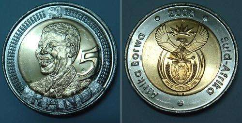 ERROR COIN - 2008 MANDELA BIRTHDAY R5 COIN