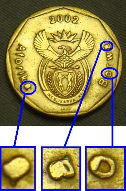 Error Coin - 2002 SOCCER 50c (Cleaned)